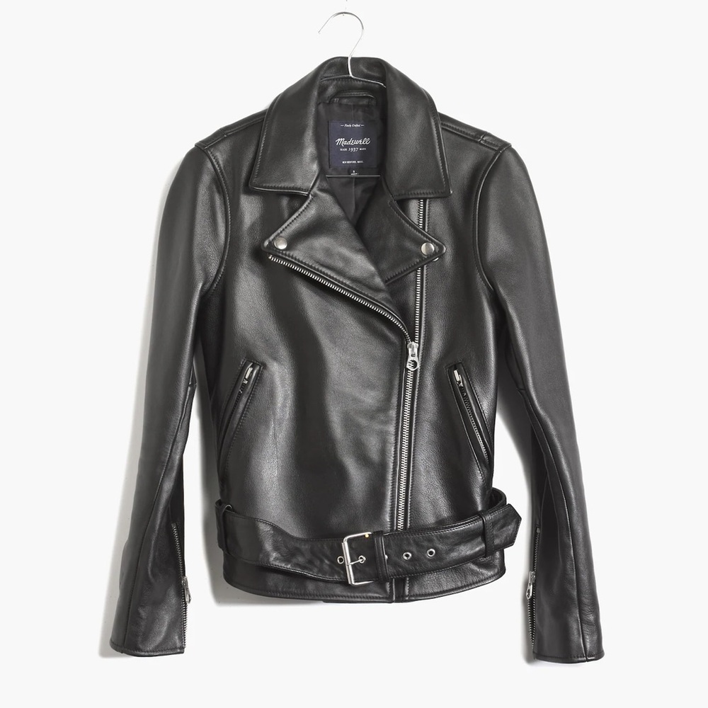 Madewell Ultimate Leather Motorcycle Jacket (size M)